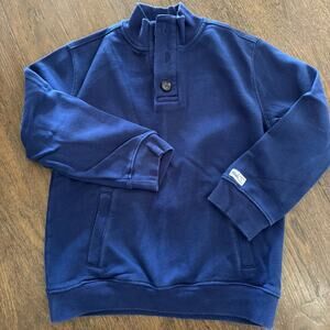 Janie and Jack Boys Navy Pullover Fleece Sweatshirt Sz 7